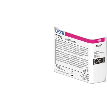 Epson T55V Magenta UltraChrome PRO10 Ink Cartridge (200mL)