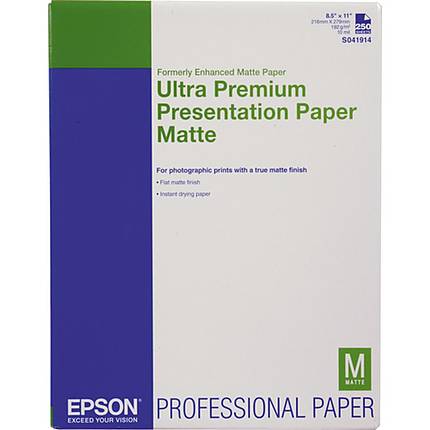 Epson Ultra Premium Presentation Paper Matte (8.5x11in, 250 Sheets)