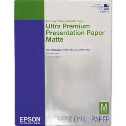Epson Ultra Premium Presentation Paper Matte (8.5x11in, 250 Sheets)