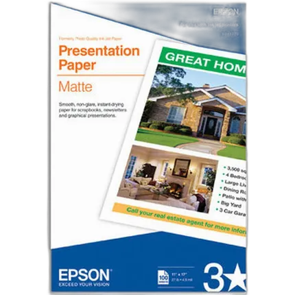 Epson 11x17 Presentation Matte Paper - 100 Sheets