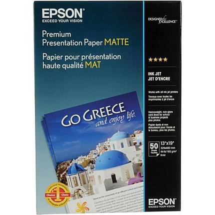 Epson 13x19 Premium Presentation Paper - Matte - 50 Sheets