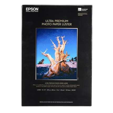 Epson 13x19 Ultra Premium Luster Paper - 50 Sheets