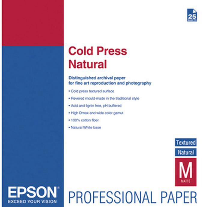 Epson 17x22 Cold Press Natural Fine Art Paper