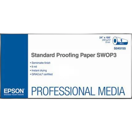 Epson 24x100 Semi Matte SWOP3 Standard Proofing Paper - Roll