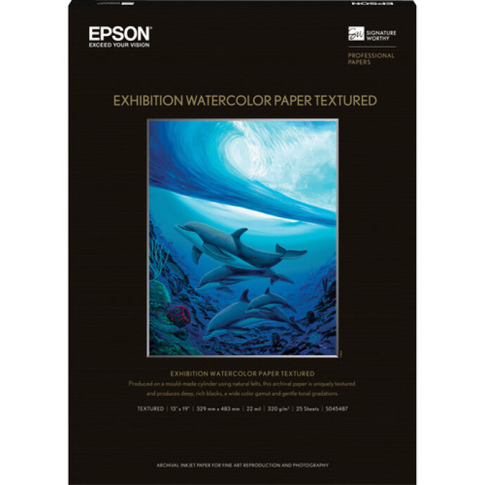 Epson Exhibition Watercolor Paper Textured for evaluating photography contest prints