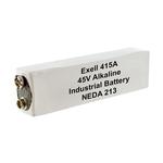 Exell 415A 45V Alkaline Battery (Replaces ANSI / NEDA-213  and  IEC-30F20)