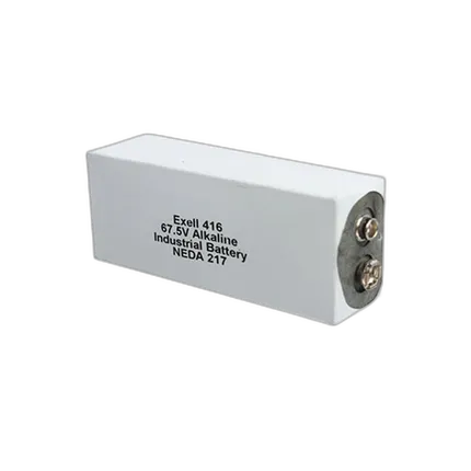 Exell 416A 67.5V Alkaline Battery (Replaces ANSI / NEDA-217)