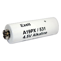 Exell A19PX 4.5V Alkaline Battery (Replaces ANSI / NEDA-1307AP and