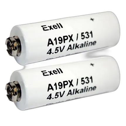 Exell Battery A19PX 2-Pack Alkaline 4.5v Batteries