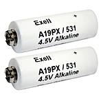 Exell Battery A19PX 2-Pack Alkaline 4.5v Batteries