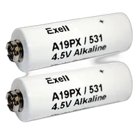 Exell Battery A19PX 2-Pack Alkaline 4.5v Batteries 0
