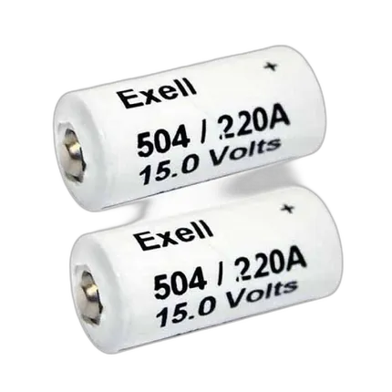 Exell Battery A220/504A 2-Pack Alkaline 15v Batteries
