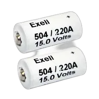 Exell Battery A220/504A 2-Pack Alkaline 15v Batteries 0