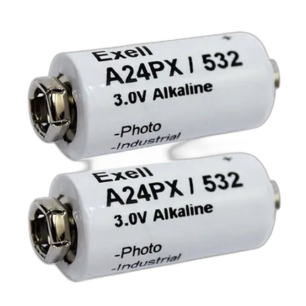 Exell Battery A24PX 2-Pack Alkaline 3v Batteries