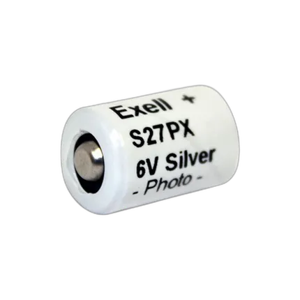Exell S27PX 6V Silver Oxide Battery (Replaces ANSI/NEDA-1413MP  and  IEC-4RN43)