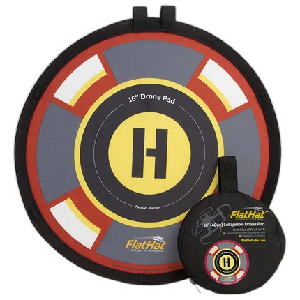 ExpoImaging - FlatHat 16 inch (40cm) Drone Pad - Gold Red