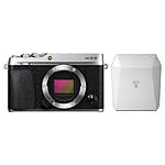 Fujifilm X-E3 Mirrorless Camera (Silver)  and  White SP-3 SQ Printer