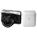Fujifilm X-E3 Camera (Silver) with 18-55mm and White SP-3 SQ Printer