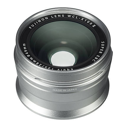 Fujifilm WCL-X100 II Wide Conversion Lens (Silver) for X100F X100V