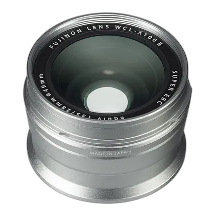 Fujifilm WCL-X100 II Wide Conversion Lens (Silver) for X100F X100V X100VI