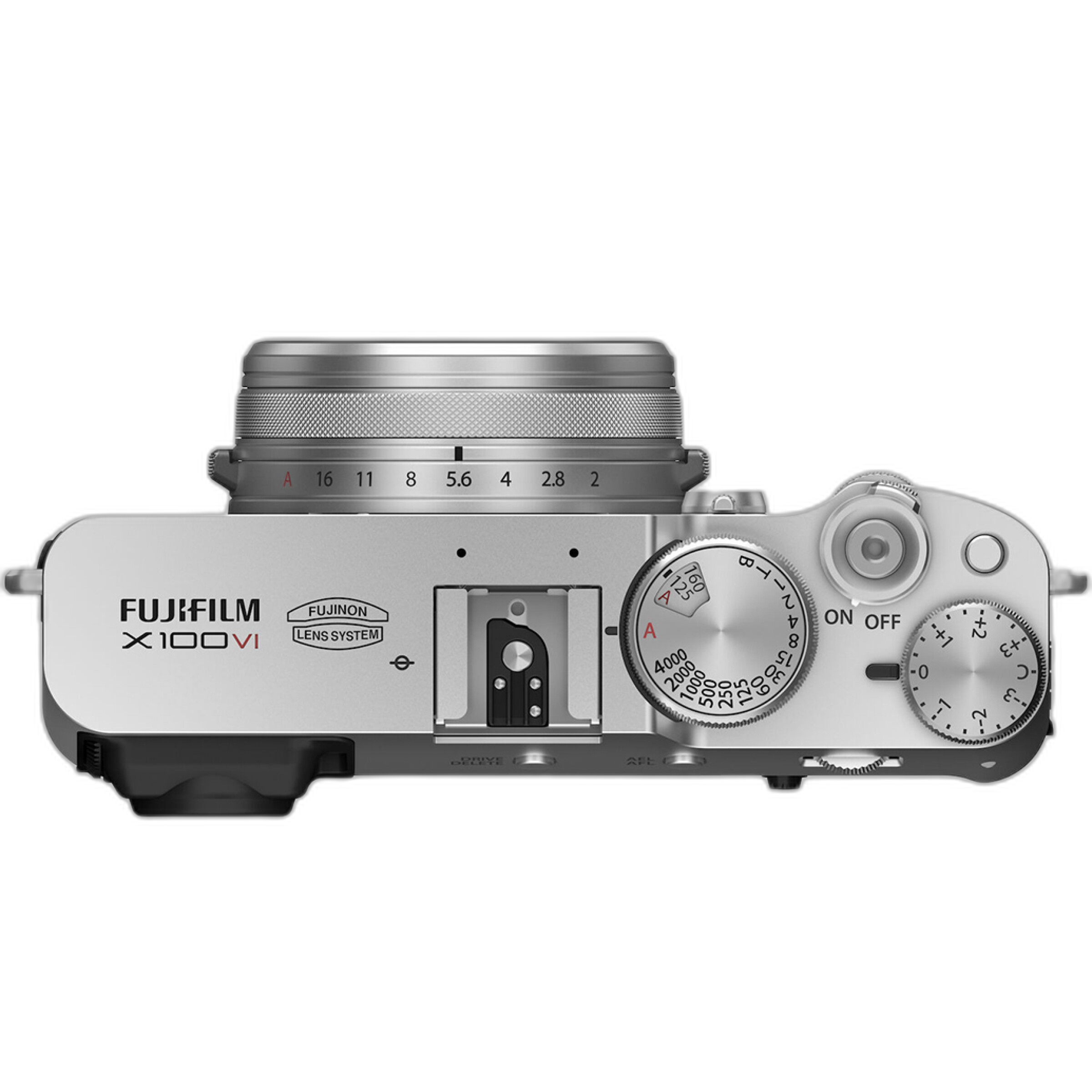 Fujifilm X100VI Digital Camera Silver rear view