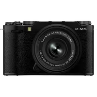 FUJIFILM X-M5 Mirrorless Camera (Black) with XC15-45mmF3.5-5.6 OIS PZ Lens 0