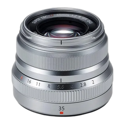 Fujifilm FUJINON XF 35mm f/2 R WR Lens (Silver)