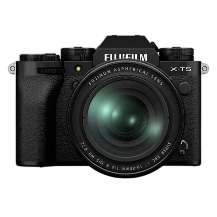 FUJIFILM X-T5 Mirrorless Digital Camera (Black) with 16-80mm Lens