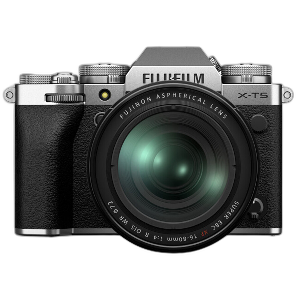 FUJIFILM X-T5 Mirrorless Digital Camera Silver with 16-80mm Lens