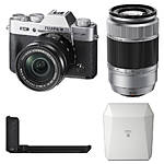 Fujifilm X-T20 Silver with 16-50 50-230 Grip and White SP-3 SQ Printer