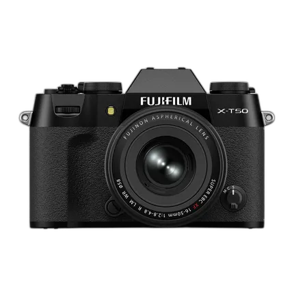 Fujifilm X-T50 Digital Camera (Black) with XF 16-50mm Lens