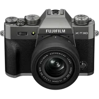FUJIFILM X-T30 III Mirrorless Camera Body with XC13-33mm Lens Kit - Charcoal 9