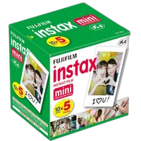 Fujifilm INSTAX MINI Film Five Pack (50 Pictures) 5-SINGLE PACKS 0