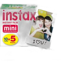 Fujifilm INSTAX MINI Film Five Pack (50 Pictures) 5-SINGLE PACKS 1