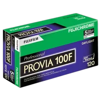 FUJIFILM Fujichrome Provia 100F RDP-III Color Film (120 Roll Film, 5 Pack) 0