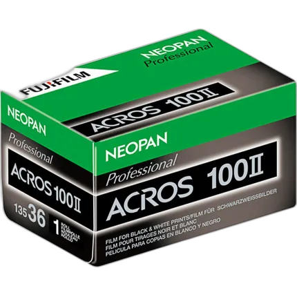 Fujifilm Neopan 100 Acros II Black and White Negative Film (35mm, 36exp)