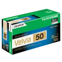 FUJIFILM Fujichrome Velvia 50 RVP 50 Color Transparency Film - 120 0