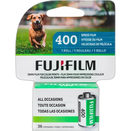 Fujifilm 400 Color Negative Film (35mm, 36 Exposures, 1 Roll)