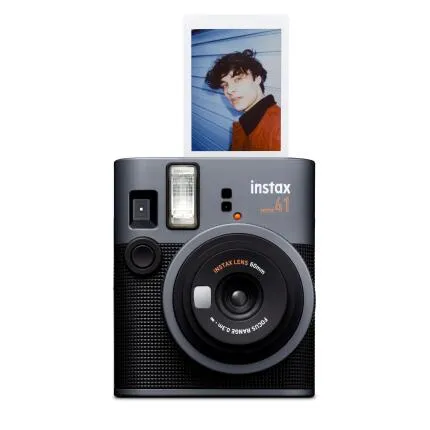 Fujifilm Instax Mini 41 Black Camera with Instax Mini Film (20 Exposures)