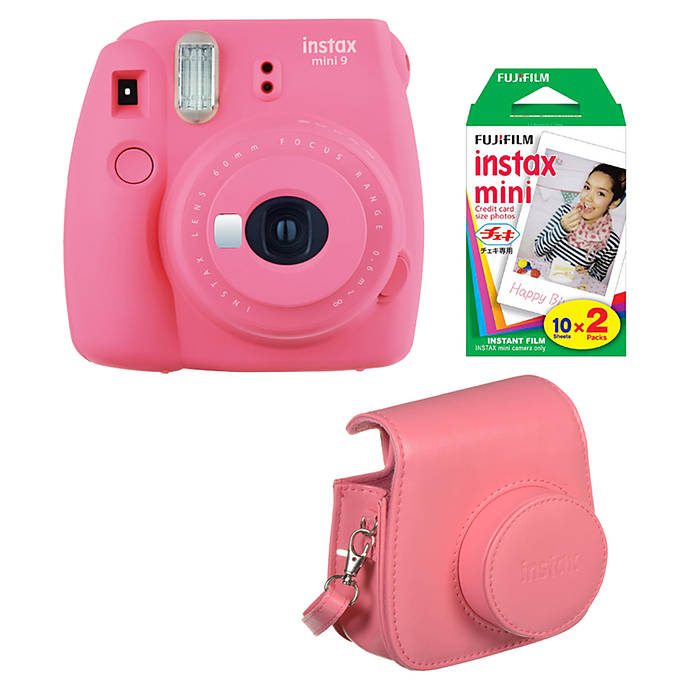 zout magie Jongleren Fujifilm Instax Mini 9 Flamingo Pink Camera with Film and Groovy Case |  Instant Film Cameras | Fujifilm at Unique Photo