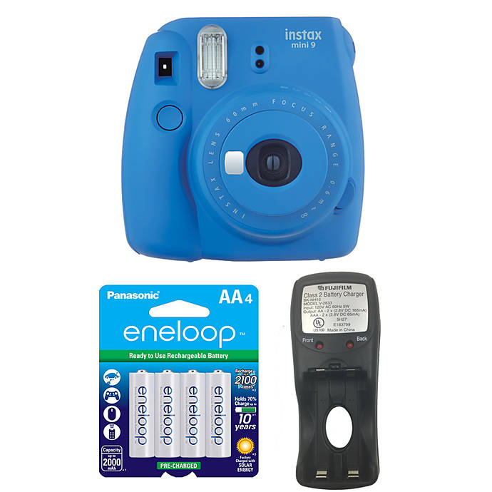 Fujifilm - Instax Mini 9 Instant Film Camera (Cobalt Blue)