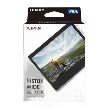 Fujifilm INSTAX WIDE Black Instant Film (10 Exposures)