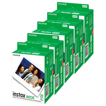 Fujifilm Instax Instant Wide Film 5x Twin Packs (100 EXP)210/300/400 CAMERAS
