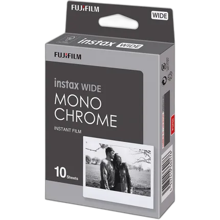 Fujifilm INSTAX WIDE Monochrome Instant Film (10 Exposures)