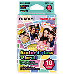 Fujifilm Instax Mini Stained Glass/Macron Instant Film (10 Exposures)
