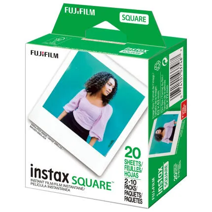 Fujifilm INSTAX SQUARE Twin Pack Instant Film (20 Exposures)