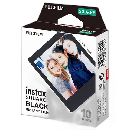 Fujifilm INSTAX SQUARE Black Frame Instant Film (10 Exposures)