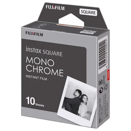 Fujifilm INSTAX SQUARE Monochrome Instant Film (10 Exposures)