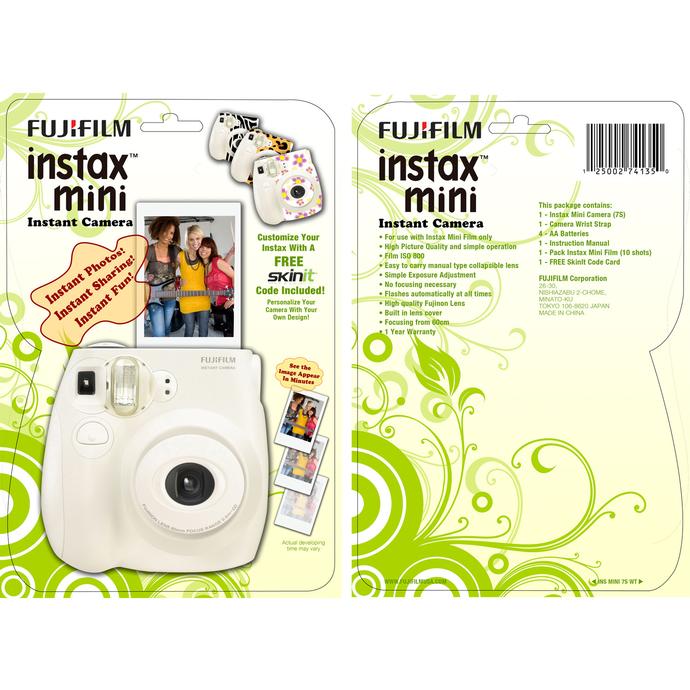 gallon pion Bedelen Fuji Instax Mini 7S Skin-It Promo Blister Pack(with 1 pack film/4 AA batt)  | Fujifilm at Unique Photo