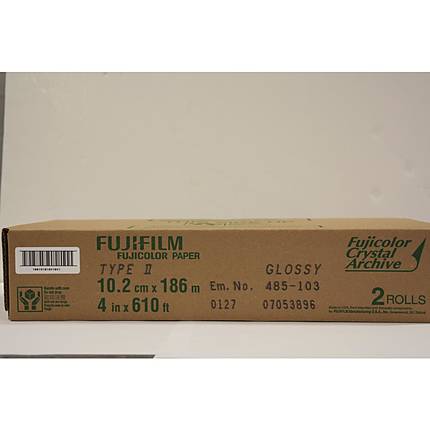 Fujifilm 4 In. x 610 Ft. Paper Crystal Archive Type II Glossy (Roll)